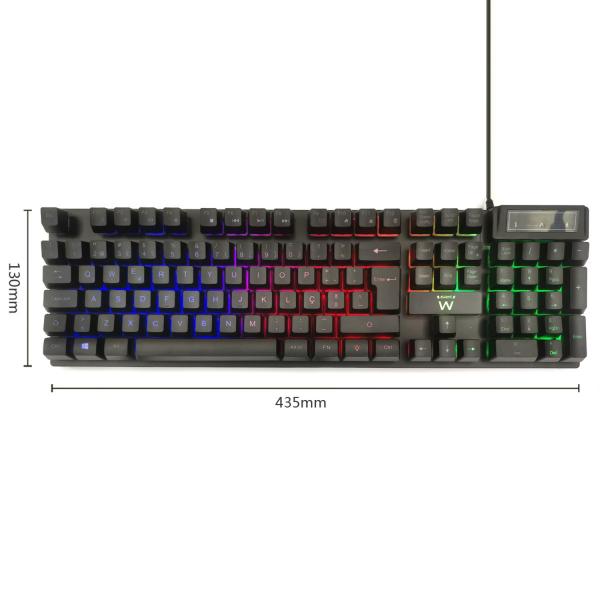 Teclado Gaming Ewent Usb Retroiluminado Querty Portugues