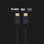Cable Ewent Displayport V1.4 - 8K - 60Hz - 1M