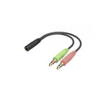 Headset Hama Hs-P100 V2 Jack 3.5 Estero Cable 2M Color Negro
