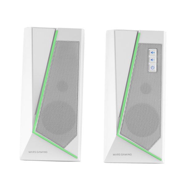 Altavoces Con Bluetooth Mars Gaming Ms7/ 20W/ 2.0/ Blancos