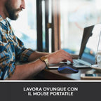 Ratón Inalámbrico LOGITECH M185 910-002236 - USB  1000DPI  Negro/Azul