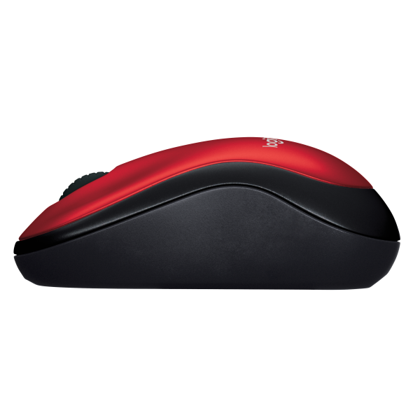 Mouse Logitech Wireless M185 Red P/n:910-002237