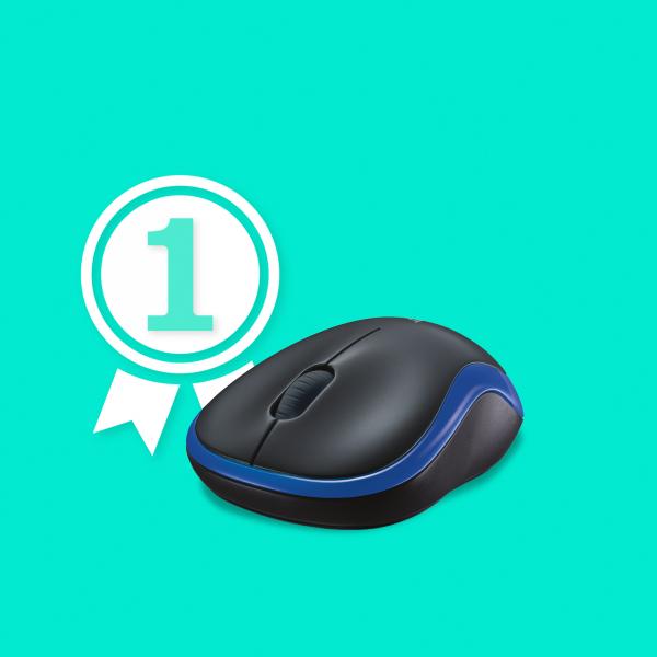 Logitech M185 Azul Ratón Inalámbrico - 1000 DPI Main Image