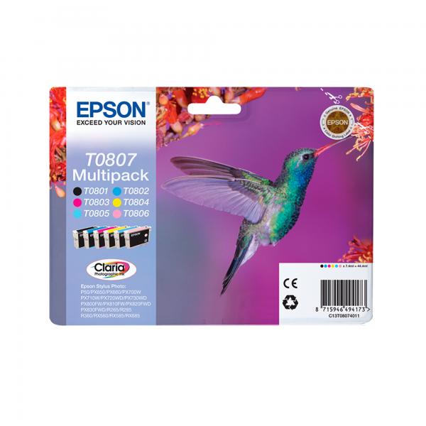 Cartucho Tinta Epson C13t08024011 Px810fw Cian Colibri