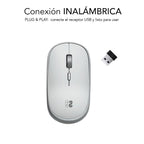 Ratón Inalámbrico Subblim Wireless Mini/ Hasta 1600 Dpi/ Pla