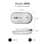 Ratón Inalámbrico Subblim Wireless Mini/ Hasta 1600 Dpi/ Pla