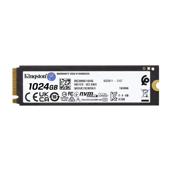Kingston KC3000 1024GB NVMe M.2 PCIe 4.0 7000MB/s SSD