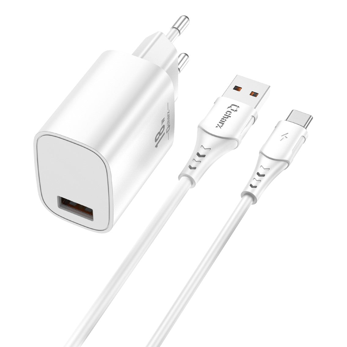 Kit Cargador Qcharx Artemisia 3A 18W + Cable Usb A Tipo C Bl