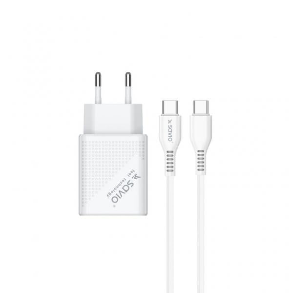 Cargador Savio La-05 Dual 18w Usb 3.0 + Cable