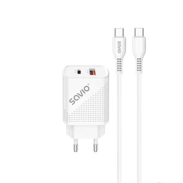 Cargador Savio La-05 Dual 18w Usb 3.0 + Cable