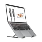 Aisens soporte de sobremesa ajustable para portatil o tablet, gris oscuro