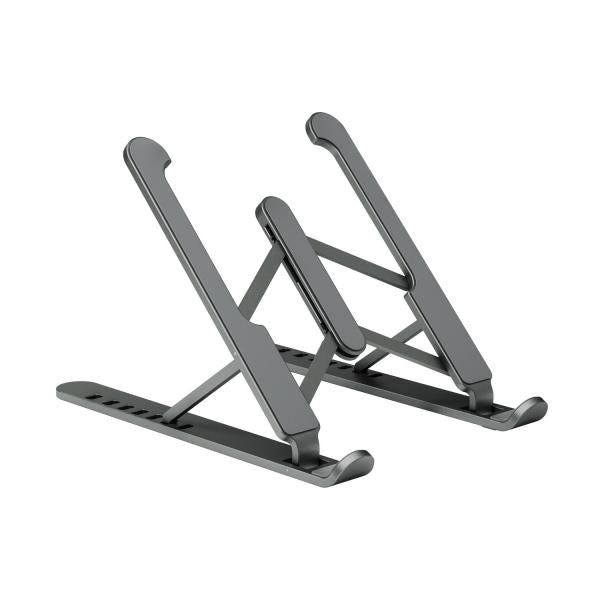Aisens soporte de sobremesa ajustable para portatil o tablet, gris oscuro