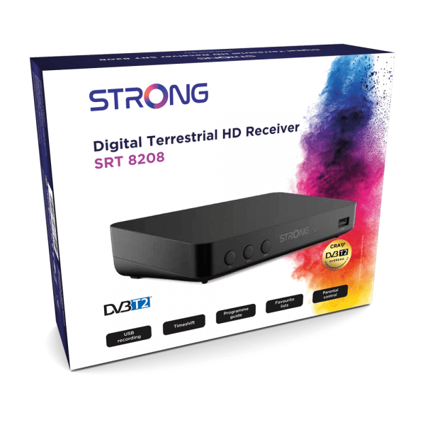 Receptor TDT Strong SRT 8208 Full HD TDT DVB-T2 PVR USB HDMI
