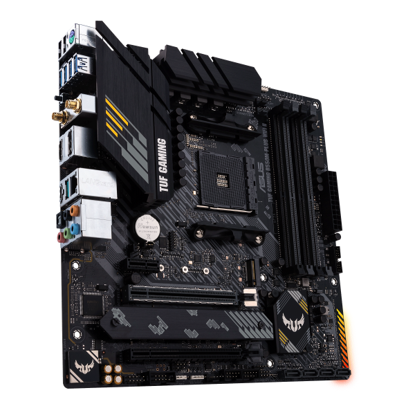 Pb Asus Tuf Gaming B550m-plus Am4 B550 4xddr4 Dual M.2 Hdmi Dp Wifi Aura