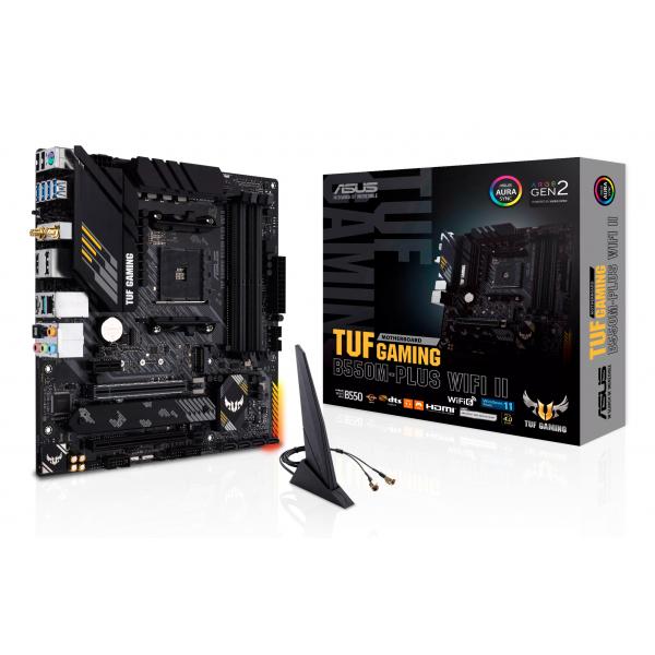 Pb Asus Tuf Gaming B550m-plus Am4 B550 4xddr4 Dual M.2 Hdmi Dp Wifi Aura Hover Image
