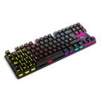 Teclado Gaming Mecánico con Cable KROM Kasic - USB  Cable 150cm  RGB  Negro