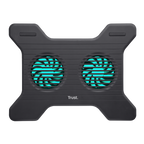 Base De Refrigeracion Para Portatil Trust Xstream Breeze Hasta 16" 2 Ventiladores Color Negro