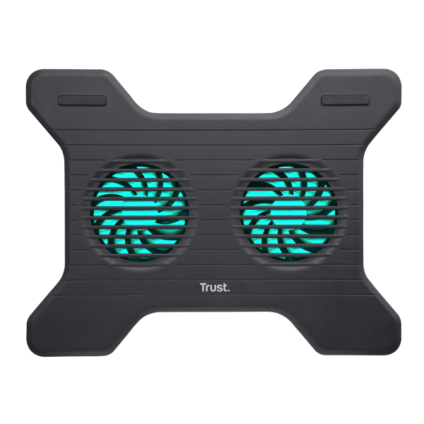 Base De Refrigeracion Para Portatil Trust Xstream Breeze Hasta 16" 2 Ventiladores Color Negro