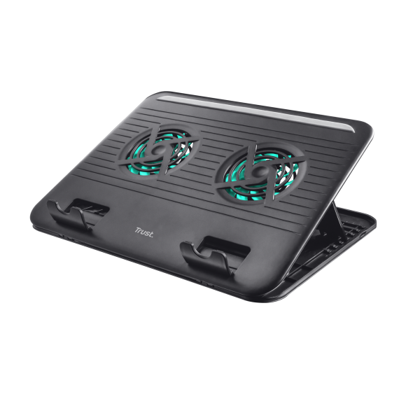 Base De Refrigeracion Para Portatil Trust Cyclone Con 2 Ventiladores Hasta 16" 17866