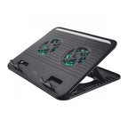Base De Refrigeracion Para Portatil Trust Cyclone Con 2 Ventiladores Hasta 16" 17866