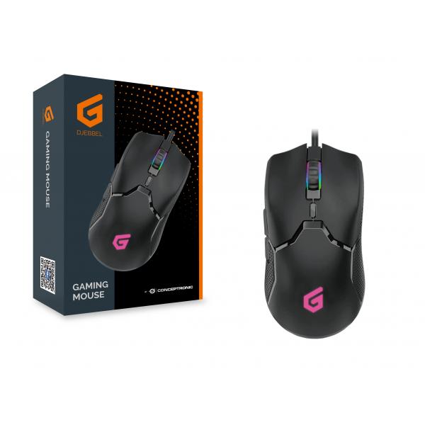 Mouse Conceptronic Gaming Rgb Djebbel05 Usb 7200dpi 6 Botones Programables Main Image