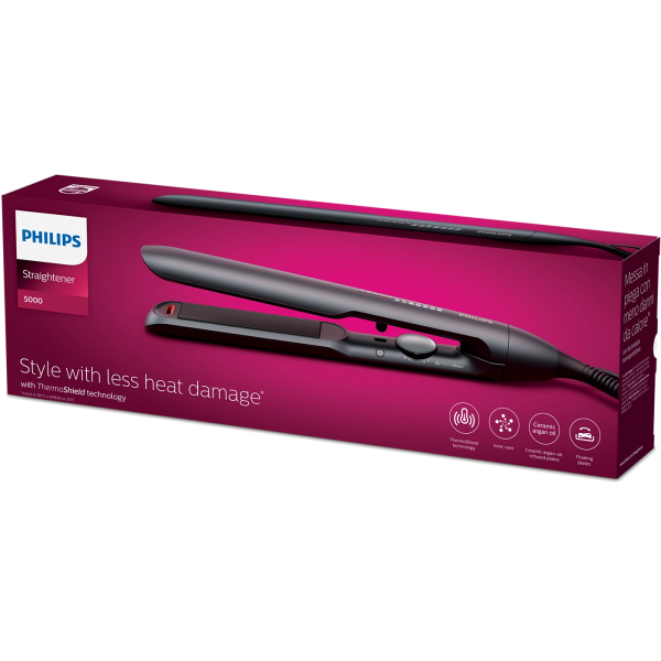Philips 5000 series BHS510/00 Negro 230C iónico cerámica 12 temperaturas Plancha de pelo