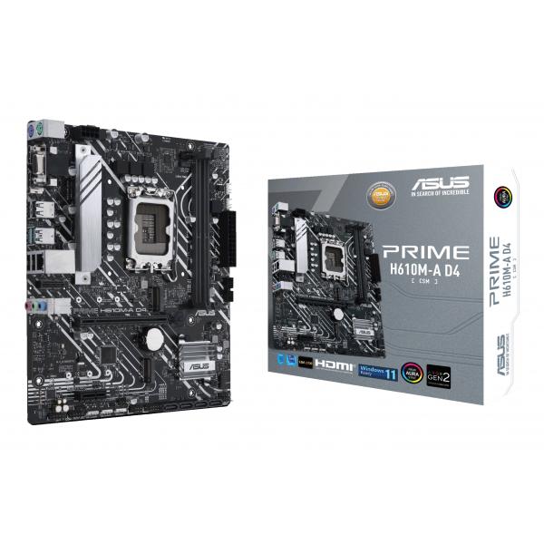 Pb Asus Prime H610m-a D4-csm Sk 1700 Intel Gen 12/13 2xddr4 Displayport Vga Hdmi M.2x2 4xsata 6gb