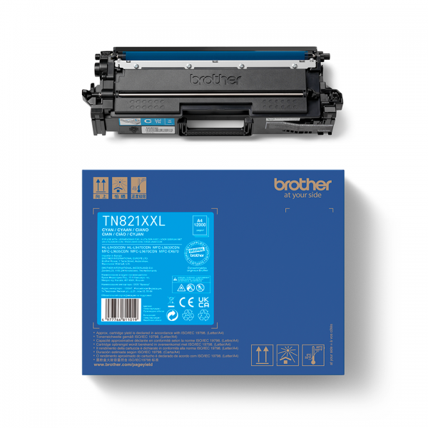 Toner Brother Tn821xxlc Azul 12000 Paginas