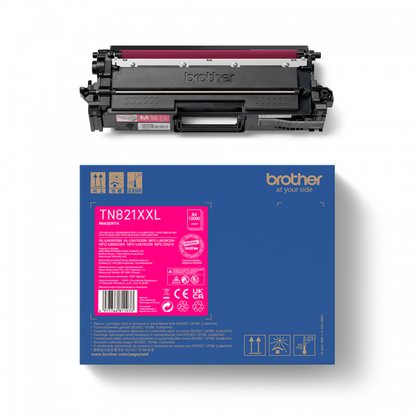 Toner Brother Tn821xxlm Magenta 12000 Paginas