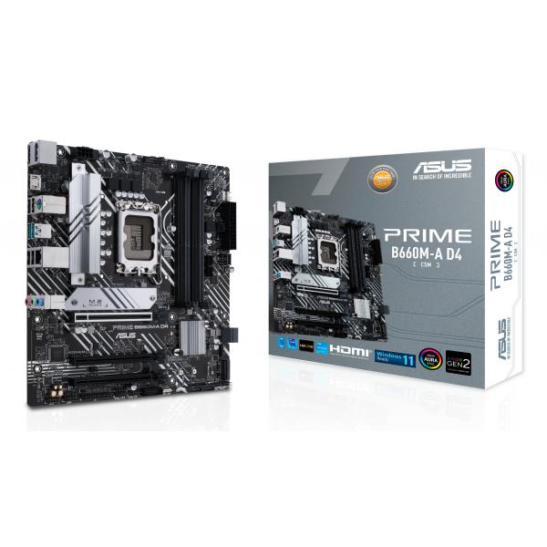 Pb Asus Prime B660m-a D4-csm Skt 1700 M.2, 1gb Ethernet, Dp, 2 X Hdmi, Usb 3.2 Gen 2 T