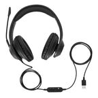 Auriculares Stereo Targus Alambrico Negro Usb