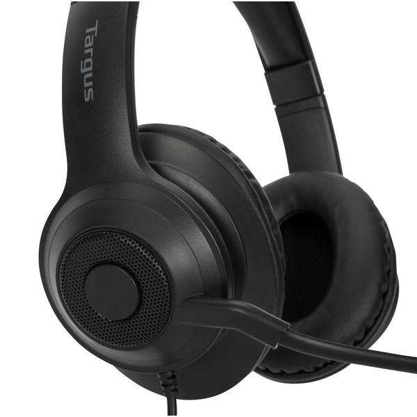 Auriculares Stereo Targus Alambrico Negro Usb
