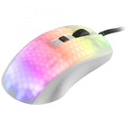Mouse Mars Gaming Rgb Mmr Translucido White 12800dpi Ultra Ligero 58g Iluminacion Rgb Switches Mecan