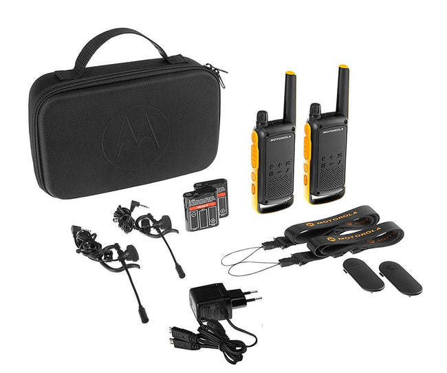 Motorola T82 Extreme Amarillo / Twin Pack Walkie Talkie Hover Image