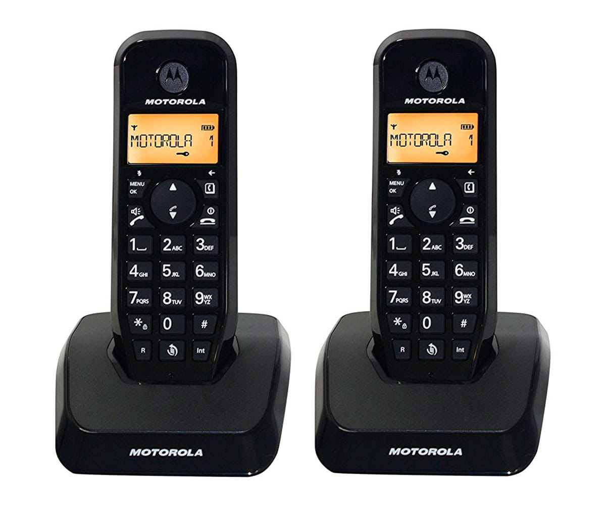 Motorola S1202 Dúo Negro / Teléfonos Inalámbricos