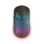Mouse Mars Gaming Wireless Rgb Mmw3 Black Usb 2.4g Bateria Recargable 3200dpi Ultraligero Hive Ilumi