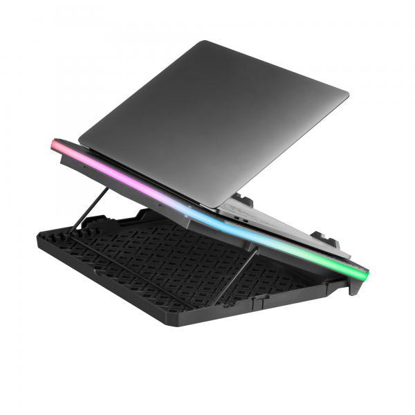 Base De Refrigeracion Para Portatiles Mars Gaming Mnbc6 Con Soporte Adicional De Movil/tablet Para P