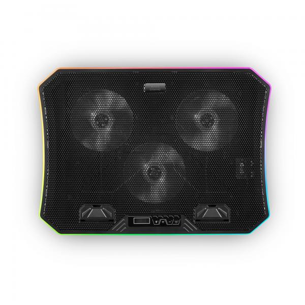 Base De Refrigeracion Para Portatiles Mars Gaming Mnbc6 Con Soporte Adicional De Movil/tablet Para P