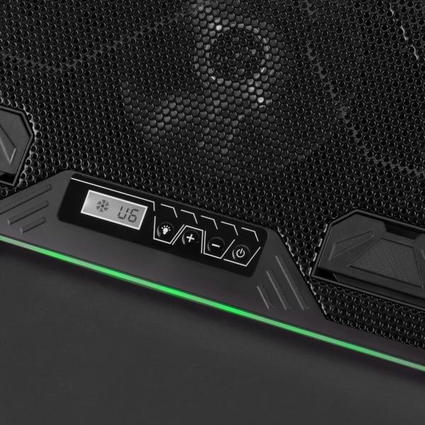 Base De Refrigeracion Para Portatiles Mars Gaming Mnbc6 Con Soporte Adicional De Movil/tablet Para P