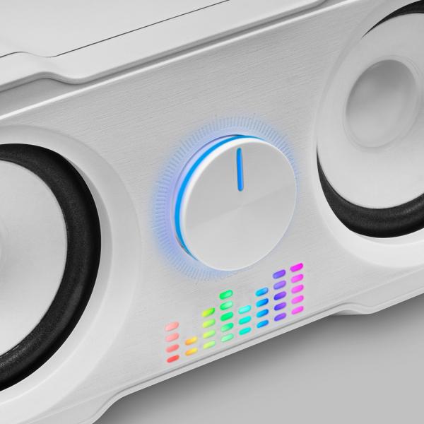 Altavoces Mars Gaming Ms22w 2.2 35w Usb + Jack 3.5mm Blanco