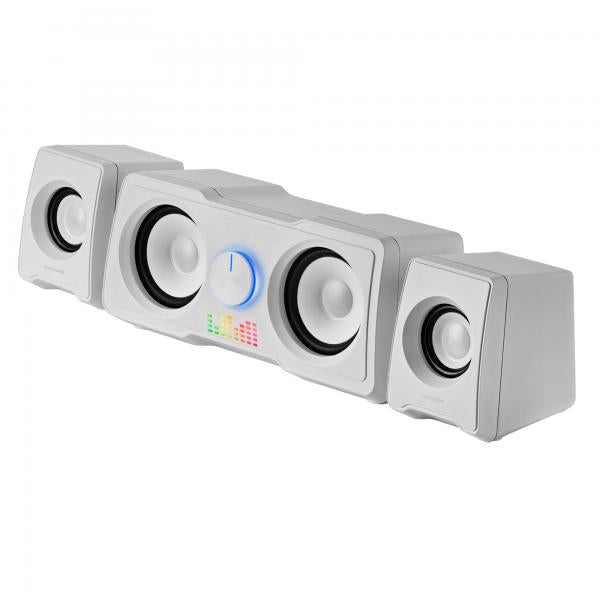 Altavoces Mars Gaming Ms22w 2.2 35w Usb + Jack 3.5mm Blanco