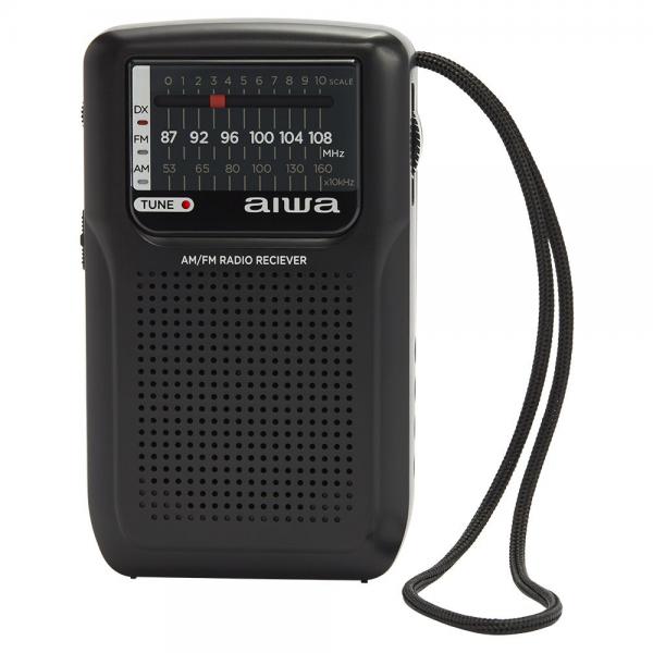 Radio Analogica Portatil Aiwa Rs-33 Am/fm Altavoz Integrado Jack 3.5mm Negro Vintage