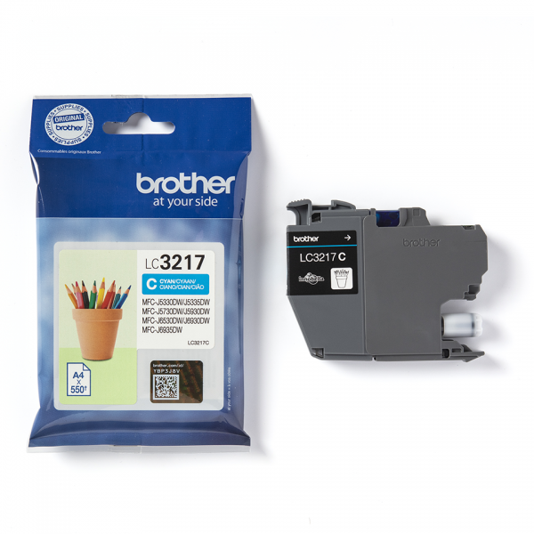 Cartucho Tinta Brother Lc3217c Cian 550 Paginas Mfcj5330dw - Mfcj5730dw - Mfcj6530dw - Mfcj6930dw Main Image