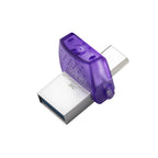 Pendrive Kingston DataTraveler MicroDuo 3C / 128Gb / USB 3.2 - Type-C / Plata / DTDUO3CG3/128GB