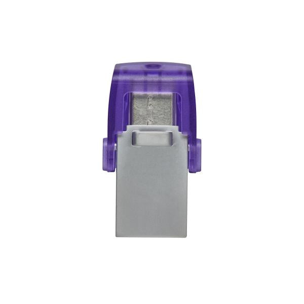 Pendrive Kingston DataTraveler MicroDuo 3C / 128Gb / USB 3.2 - Type-C / Plata / DTDUO3CG3/128GB