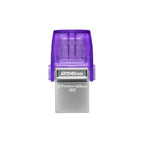 Pendrive Kingston DataTraveler MicroDuo 3C / 256Gb / USB 3.2 - Type-C / Plata / 200Mb/s / DTDUO3CG3/256GB