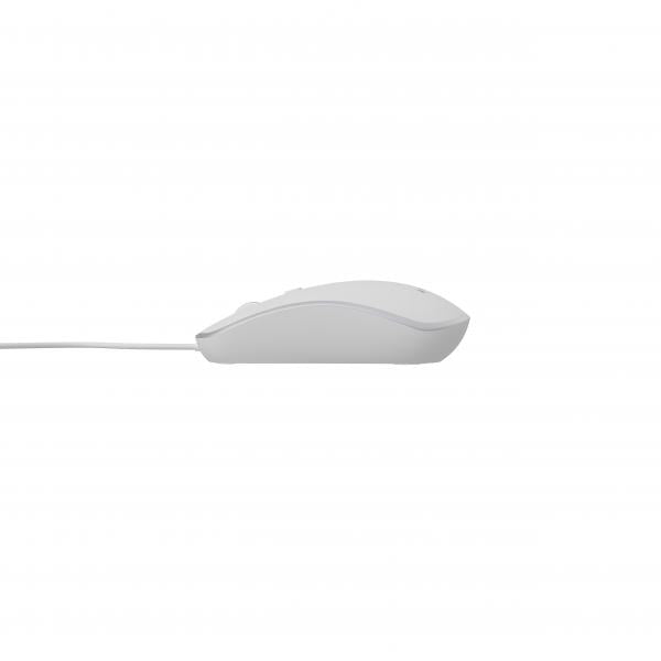 Raton Gembird Wired Optical Mouse Usb White Silver Main Image