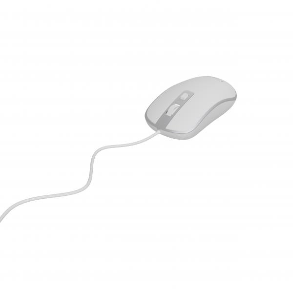 Raton Gembird Wired Optical Mouse Usb White Silver