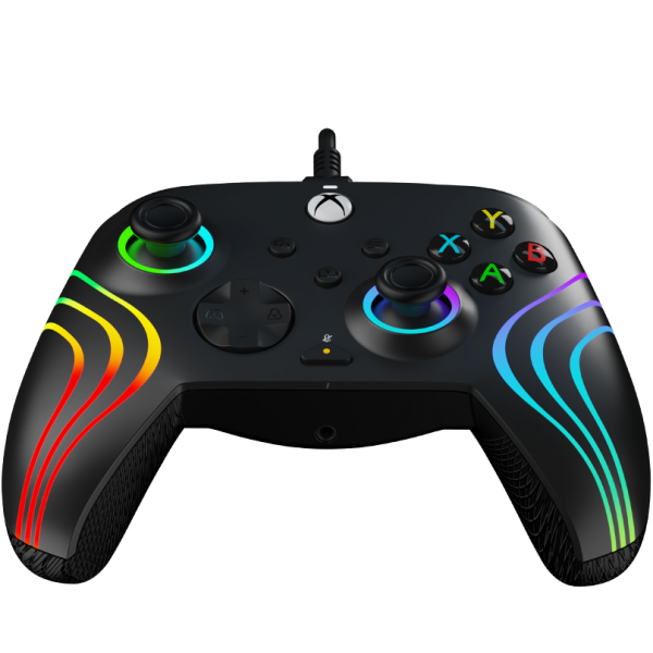 XBOX SERIES X Pdp Afterglow Wave Wired Controller Black+ Game Pass 1 Mes