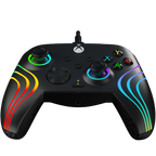 XBOX SERIES X Pdp Afterglow Wave Wired Controller Black+ Game Pass 1 Mes